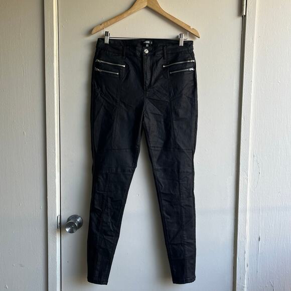 Missguided Moto coated vice skinny jeans in black with zip details size 12 $45 - Picture 10 of 12